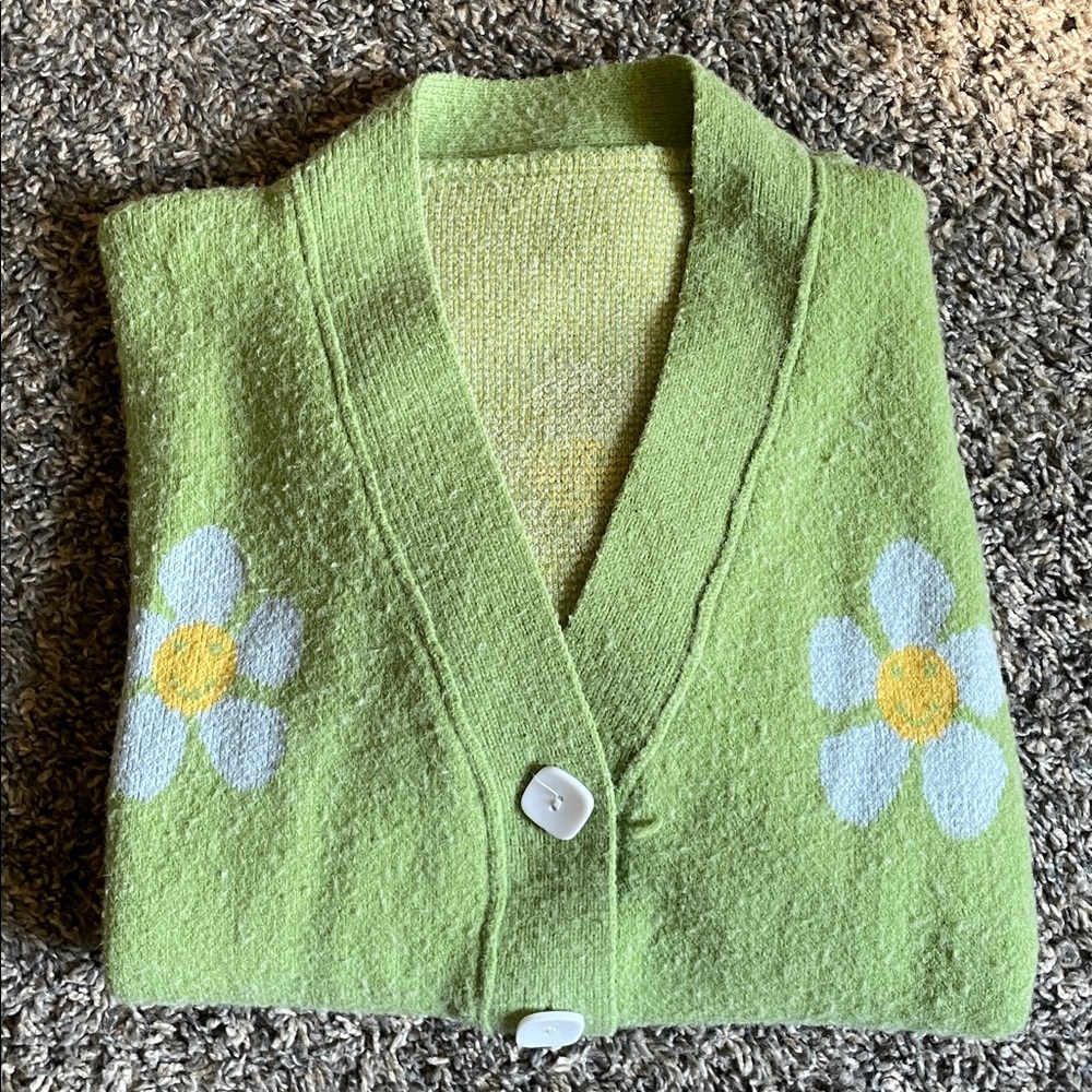 Smiley Flower cardigan
